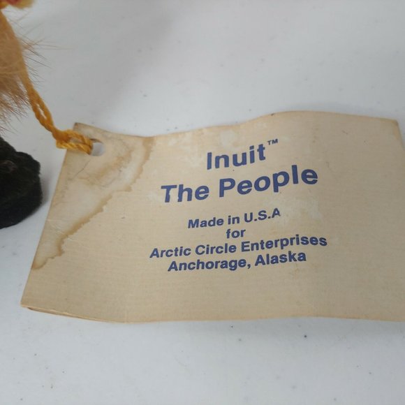 Inuit The People Girl Doll Toy 6" Traditional Native Fur Clothing USA Alaska - Picture 9 of 11